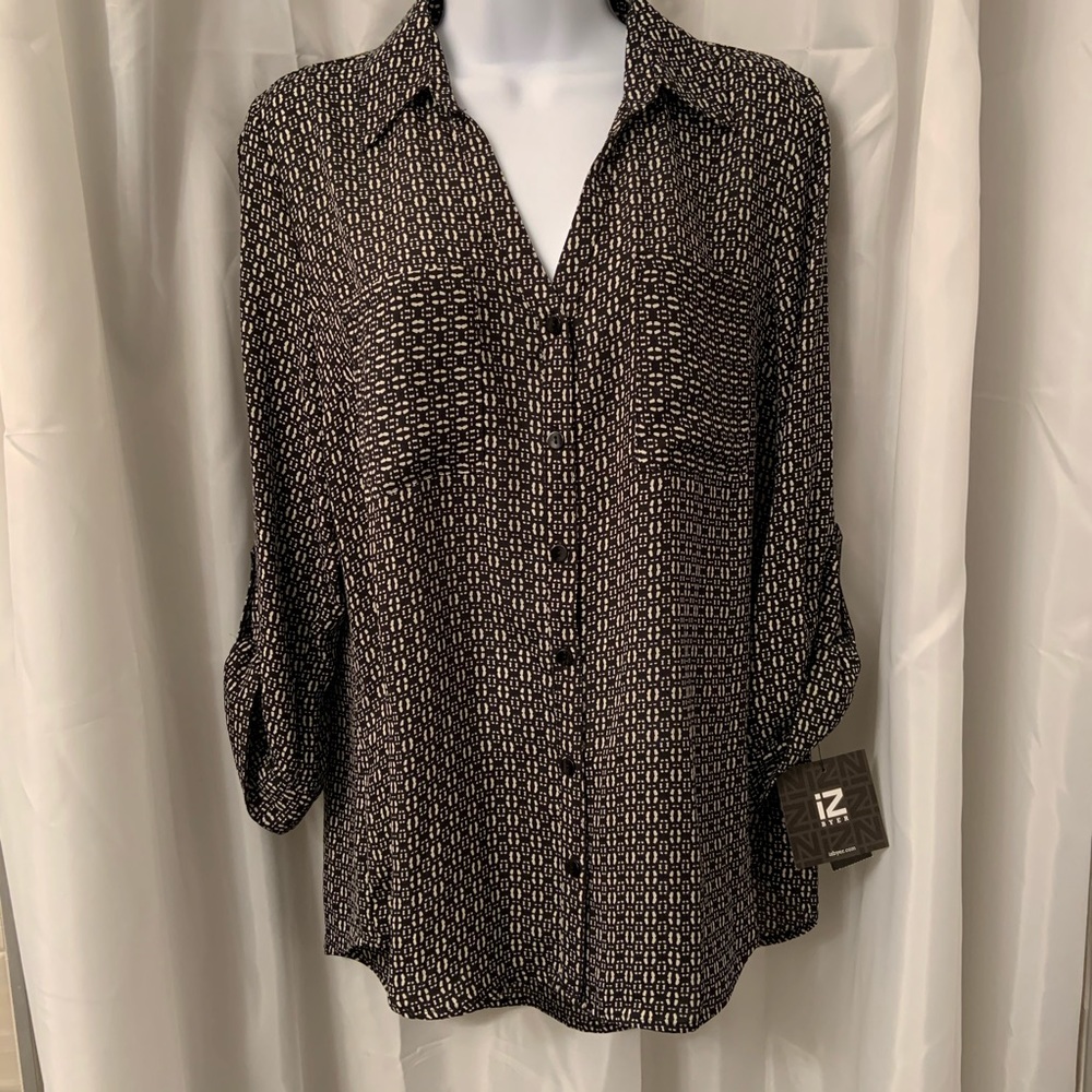 IZ Byer button up shirt.